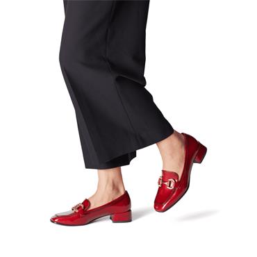 Tamaris Almira Classic Slip On Loafer - Red Patent