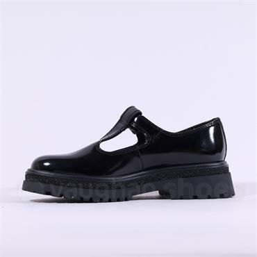 Tamaris Tris T Bar Chunky Sole Shoe - Black