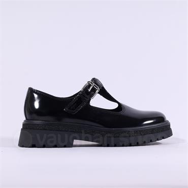 Tamaris Tris T Bar Chunky Sole Shoe - Black