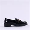 Tamaris Betina Two Strap Classic Loafer - Black