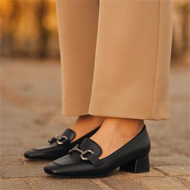 Tamaris Almira Classic Slip On Loafer - Black Leather
