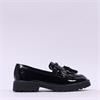 Tamaris Tavendra Chunky Tassle Loafer - Black Shine