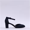 Tamaris Daenerys Ankle Strap Block Heel - Navy