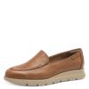 Tamaris Ixia Slip On Wedge - Cognac Leather