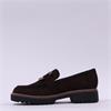 Tamaris Flora Chunky Link Loafer - Brown Suede