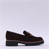 Tamaris Flora Chunky Link Loafer - Brown Suede