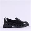 Tamaris Tris Chunky Studded Loafer - Black