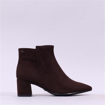 Tamaris Angatha Block Heel Ankle Boot - Mocca