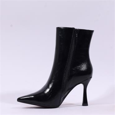 Tamaris Gabbe High Heel Point Ankle Boot - Black