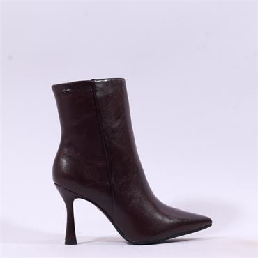 Tamaris Gabbe High Heel Point Ankle Boot - Merlot