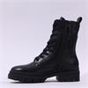 Tamaris Ida Lace Zip Military Boot - Black