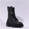 Tamaris Ida Lace Zip Military Boot - Black