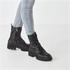 Tamaris Ida Lace Zip Military Boot - Black