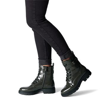 Tamaris Jutta Laced Strap Ankle Boot - Olive