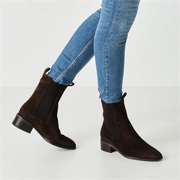 Tamaris Watson Pull On Chelsea Boot - Mocha Suede