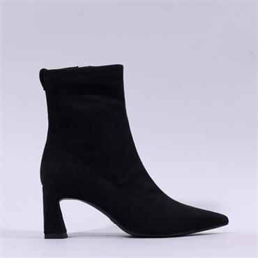 Tamaris Aquila Block Heel Pointed Bootie - Black