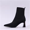 Tamaris Aquila High Heel Sock Boot - Black Leopard