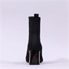 Tamaris Aquila High Heel Sock Boot - Black Leopard