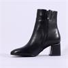 Tamaris Zoi Metallic Heel Ankle Boot - Black Leather