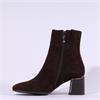 Tamaris Zoi Metallic Heel Ankle Boot - Mocha Suede