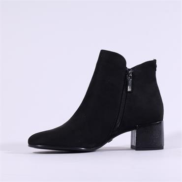 Tamaris Cika V Cut Cuff Ankle Boot - Black Combi