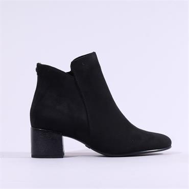 Tamaris Cika V Cut Cuff Ankle Boot - Black Combi