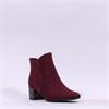 Tamaris Cika V Cut Cuff Ankle Boot - Burgundy Combi