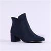 Tamaris Cika V Cut Cuff Ankle Boot - Navy