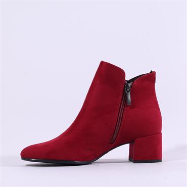 Tamaris Cika V Cut Cuff Ankle Boot - Red