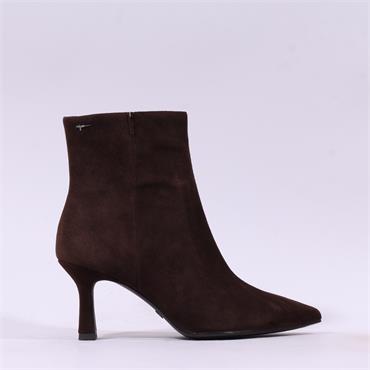Tamaris Reyna Pointed High Heel Boot - Mocha Suede