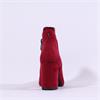 Tamaris Imola High Block Heel Ankle Boot - Red