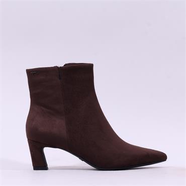 Tamaris Chaya Mid Heel Ankle Boot - Mocca