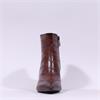 Tamaris Chaya Mid Heel Ankle Boot - Cognac Croc