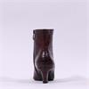 Tamaris Chaya Mid Heel Ankle Boot - Merlot Croc