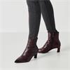 Tamaris Chaya Mid Heel Ankle Boot - Merlot Croc