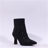 Tamaris Reyna Glam High Heel Ankle Boot - Black Sparkle
