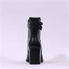 Tamaris Aspasia 2 Strap Block Heel Boot - Black Leather