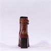 Tamaris Aspasia 2 Strap Block Heel Boot - Cognac Leather