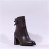 Tamaris Aspasia 2 Strap Block Heel Boot - Merlot