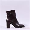 Tamaris Aspasia 2 Strap Block Heel Boot - Merlot