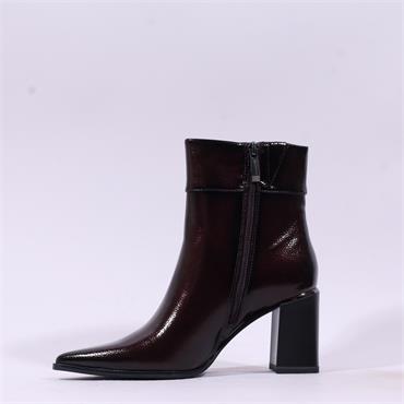 Tamaris Loulia Point Toe Block Heel Boot - Merlot