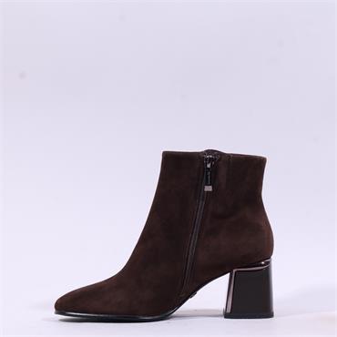 Tamaris Zoi Block Heel Ankle Boot - Mocca