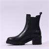 Tamaris Lennon Block Heel Gusset Boot - Black Leather