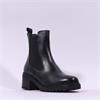 Tamaris Lennon Block Heel Gusset Boot - Black Leather
