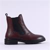 Tamaris Iona Flex Leather Chelsea Boot - Merlot