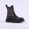 Tamaris Soul Chunky Chelsea Boot - Black Leopard