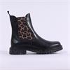 Tamaris Soul Chunky Chelsea Boot - Black Leopard