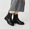 Tamaris Sabrina Pull On Gusset Boot - Black Sparkle