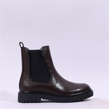 Tamaris Sabrina Pull On Gusset Boot - Mocca Combi