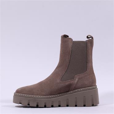 Tamaris Cobina Wedge Gusset Boot - Taupe